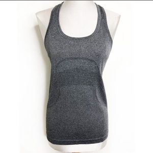 Lululemon Swiftly Tech‎ Racerback Heathered Black 6